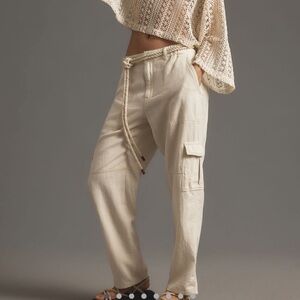 *Pilcro Slim Linen Beach Cargo Pants